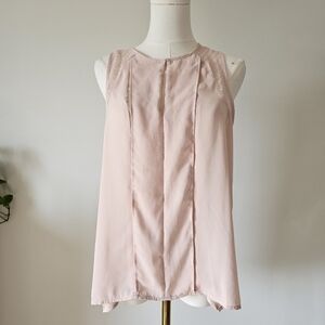 Anthropologie Maeve 6 M Blush Pink Sleeveless Blouse